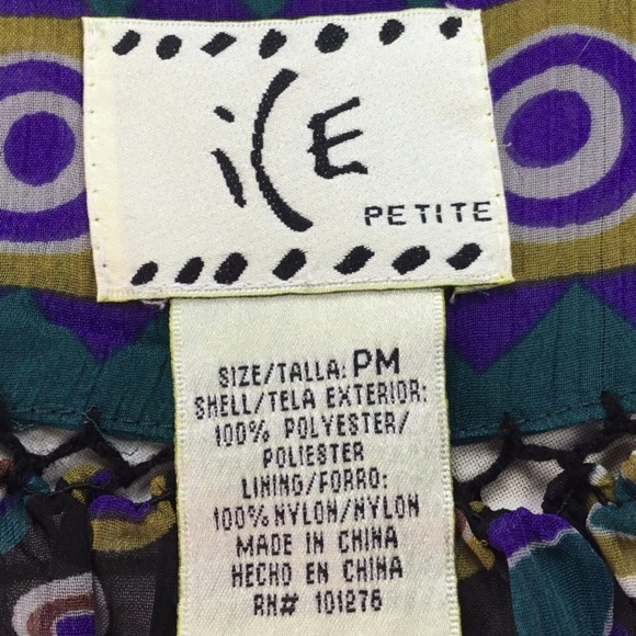 Geometric Print Short Sleeve BOHO Festival Blouse - Picture 5 of 7